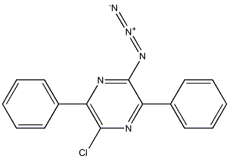 2-Azido-5-chloro-3,6-diphenylpyrazine 구조식 이미지