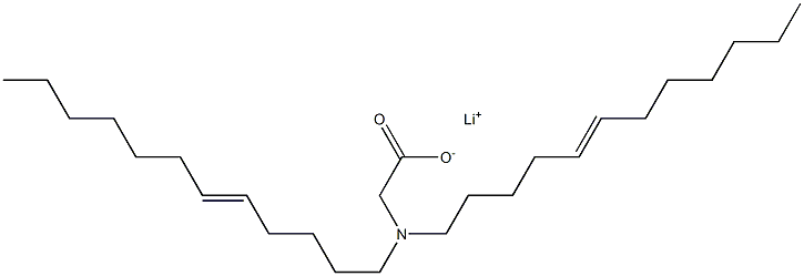 N,N-Di(5-dodecenyl)glycine lithium salt Structure