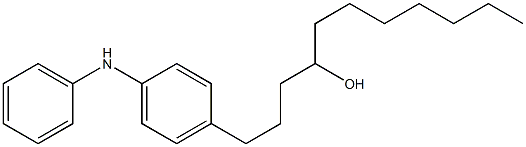 4-(4-Hydroxyundecyl)phenylphenylamine Structure