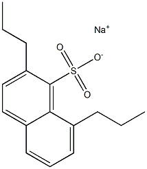 2,8-Dipropyl-1-naphthalenesulfonic acid sodium salt Structure