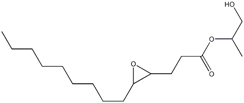 4,5-Epoxymyristic acid 2-hydroxy-1-methylethyl ester Structure