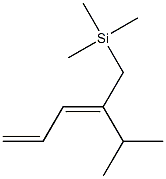 [(2E)-2-Isopropyl-2,4-pentadienyl]trimethylsilane 구조식 이미지