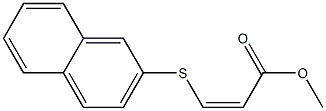 (Z)-3-(2-Naphtylthio)acrylic acid methyl ester 구조식 이미지