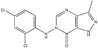 6-(2,4-Dichloroanilino)-3-methyl-1H-pyrazolo[4,3-d]pyrimidin-7(6H)-one 구조식 이미지