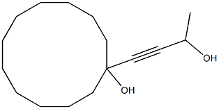 1-(3-Hydroxy-1-butynyl)-1-cyclododecanol 구조식 이미지