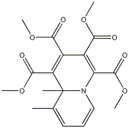 9,9a-Dimethyl-9aH-quinolizine-1,2,3,4-tetracarboxylic acid tetramethyl ester Structure