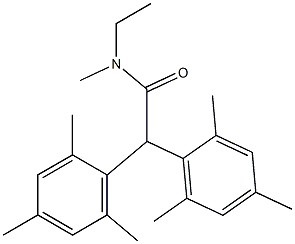 N-Methyl-N-ethyl-2,2-dimesitylacetamide Structure