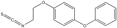 2-(p-Phenoxyphenoxy)ethyl isothiocyanate 구조식 이미지