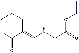 N-(2-Oxocyclohexan-1-ylidenemethyl)glycine ethyl ester 구조식 이미지