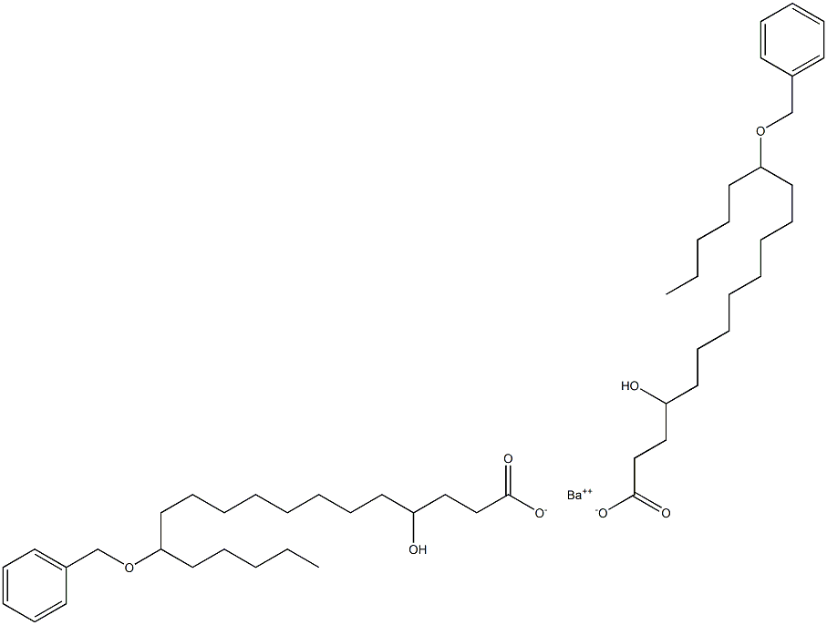 Bis(13-benzyloxy-4-hydroxystearic acid)barium salt 구조식 이미지