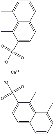 Bis(1,8-dimethyl-2-naphthalenesulfonic acid)calcium salt Structure
