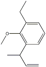 1-Methoxy-2-ethyl-6-(1-methyl-2-propenyl)benzene Structure