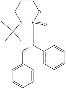 3-tert-Butyl-3,4,5,6-tetrahydro-2-[(S)-1,2-diphenylethyl]-2H-1,3,2-oxazaphosphorin-2-one Structure