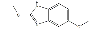 5-Methoxy-2-(ethylthio)-1H-benzimidazole 구조식 이미지