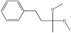 2,2-Dimethoxy-4-phenylbutane 구조식 이미지