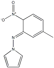 3-Pyrrolizino-4-nitrotoluene Structure