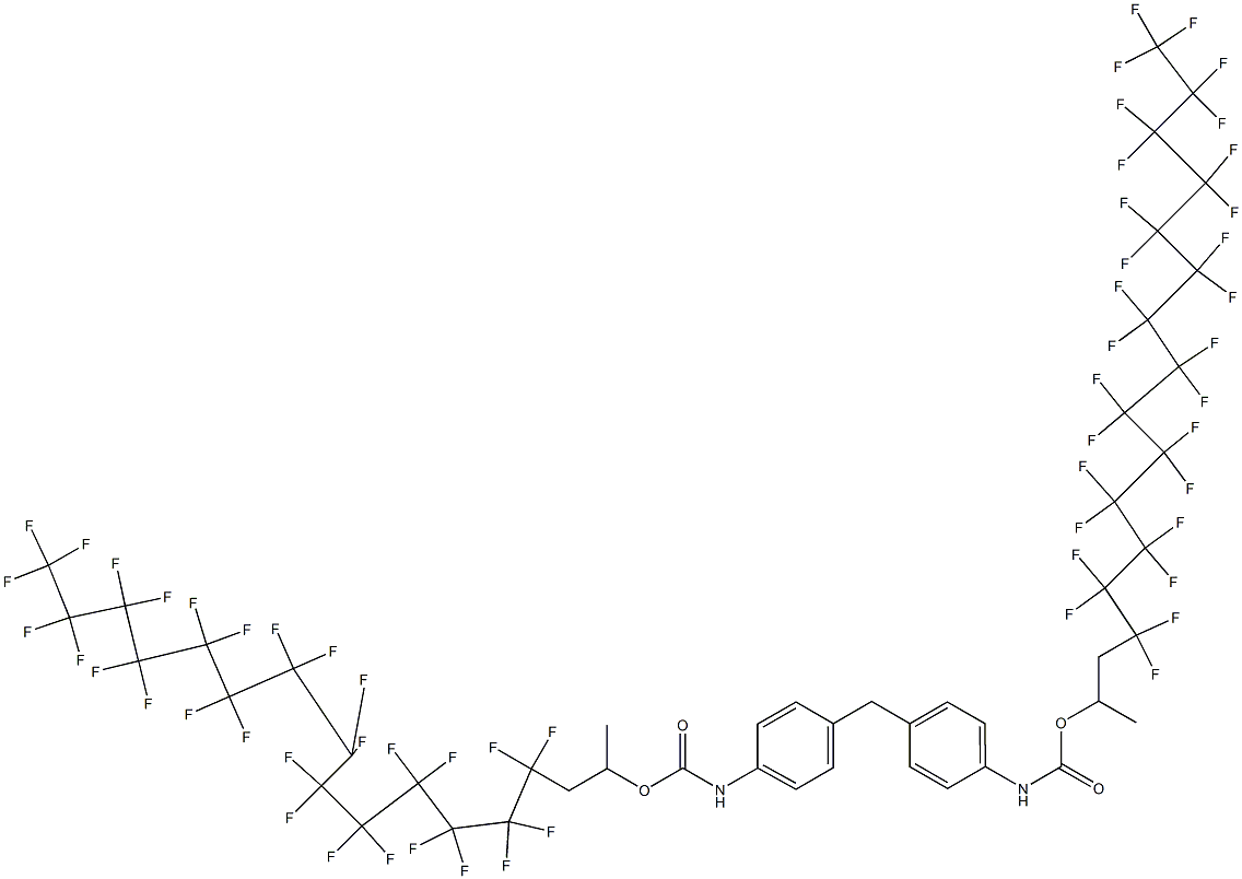 4,4'-Methylenebis[N-[1-methyl-2-(nonacosafluorotetradecyl)ethyl]oxycarbonylaniline] 구조식 이미지