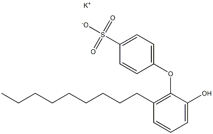 2'-Hydroxy-6'-nonyl[oxybisbenzene]-4-sulfonic acid potassium salt Structure