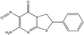 7-Amino-6-nitroso-2-phenyl-2,3-dihydro-5H-thiazolo[3,2-a]pyrimidin-5-one 구조식 이미지