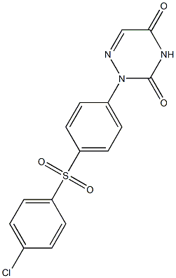 2-[4-(4-Chlorophenylsulfonyl)phenyl]-1,2,4-triazine-3,5(2H,4H)-dione Structure