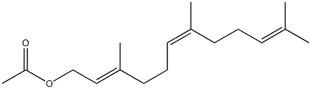 (2E,6Z)-1-Acetoxy-3,7,11-trimethyl-2,6,10-dodecatriene 구조식 이미지