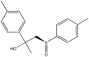 (S)-1-Methyl-1-(4-methylphenyl)-2-(4-methylphenylsulfinyl)ethanol 구조식 이미지