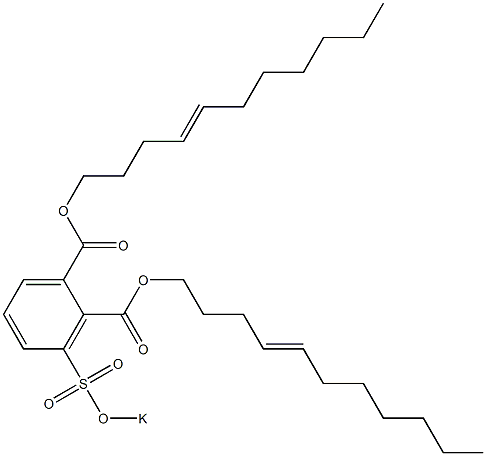 3-(Potassiosulfo)phthalic acid di(4-undecenyl) ester 구조식 이미지