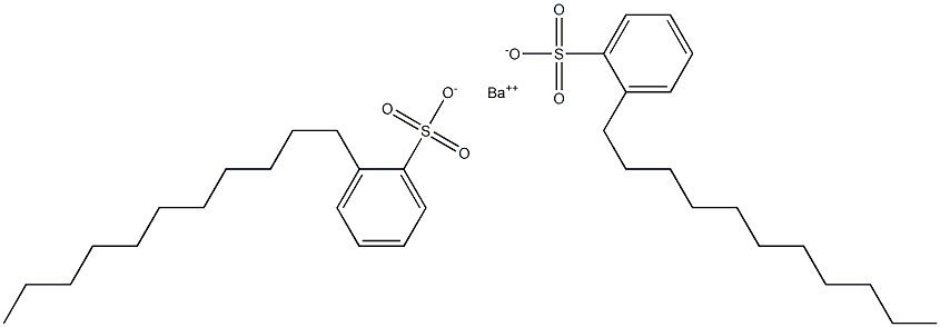 Bis(2-undecylbenzenesulfonic acid)barium salt Structure