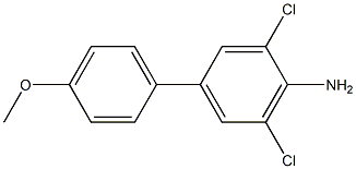 3,5-Dichloro-4'-methoxybiphenyl-4-amine 구조식 이미지