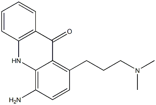 1-(3-Dimethylaminopropyl)-4-aminoacridin-9(10H)-one 구조식 이미지