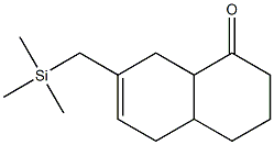 3,4,4a,5,8,8a-Hexahydro-7-trimethylsilylmethyl-1(2H)-naphthalenone 구조식 이미지