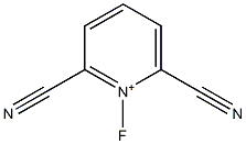 1-Fluoro-2,6-dicyanopyridinium Structure