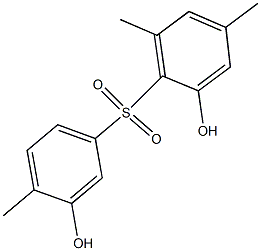 2,3'-Dihydroxy-4,4',6-trimethyl[sulfonylbisbenzene] 구조식 이미지