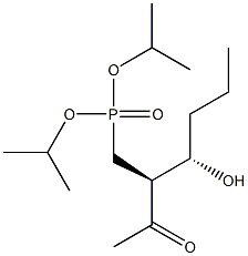[(2S,3S)-2-Acetyl-3-hydroxyhexyl]phosphonic acid diisopropyl ester Structure