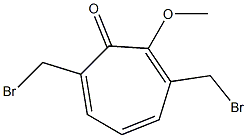 3,7-Bis(bromomethyl)-2-methoxycyclohepta-2,4,6-trien-1-one Structure