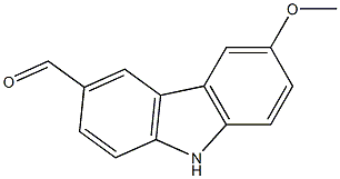 6-Methoxy-9H-carbazole-3-carbaldehyde 구조식 이미지