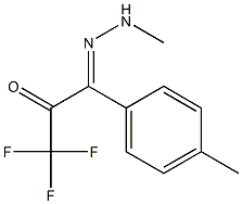 1-(p-Tolyl)-1-(2-methylhydrazono)-3,3,3-trifluoro-2-propanone 구조식 이미지