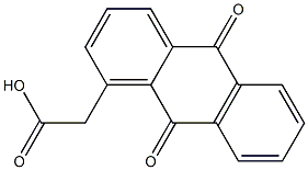 9,10-Dihydro-9,10-dioxoanthracene-1-acetic acid 구조식 이미지