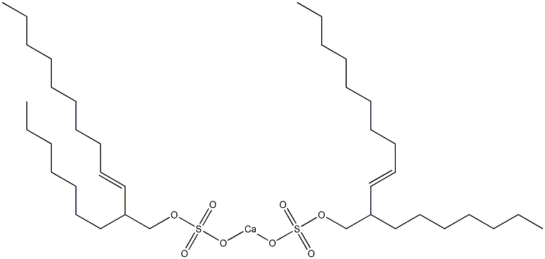 Bis(2-heptyl-3-dodecenyloxysulfonyloxy)calcium 구조식 이미지