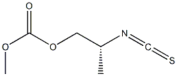 (-)-Carbonic acid (R)-2-isothiocyanatopropylmethyl ester Structure