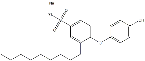4'-Hydroxy-2-nonyl[oxybisbenzene]-4-sulfonic acid sodium salt Structure