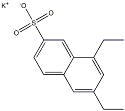 6,8-Diethyl-2-naphthalenesulfonic acid potassium salt Structure