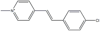 1-Methyl-4-[2-(4-chlorophenyl)ethenyl]pyridinium Structure