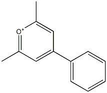 2,6-Dimethyl-4-phenylpyrylium 구조식 이미지