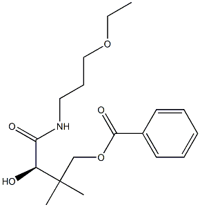 (R)-4-Benzoyloxy-N-(3-ethoxypropyl)-2-hydroxy-3,3-dimethylbutanamide Structure