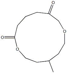 4-Methyl-1,7-dioxacyclotridecane-8,12-dione Structure