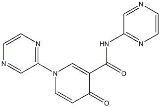 1,N-Bis(pyrazin-2-yl)-1,4-dihydro-4-oxopyridine-3-carboxamide 구조식 이미지