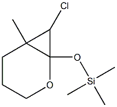 7-Chloro-6-methyl-1-(trimethylsilyloxy)-2-oxabicyclo[4.1.0]heptane Structure