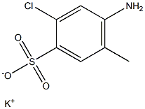 4-Amino-2-chloro-5-methylbenzenesulfonic acid potassium salt 구조식 이미지