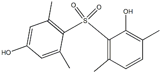 2,4'-Dihydroxy-2',3,6,6'-tetramethyl[sulfonylbisbenzene] Structure